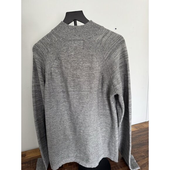 Flag & Anthem Size M Mens Marled Gray Sweater Raglan Sleeve Quarter Zip … - Picture 5 of 5